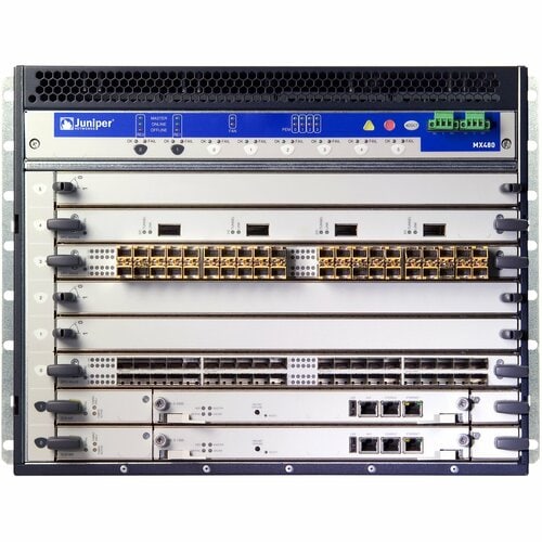 Juniper MX480 Universal Edge Router - 6 - 8U - Rack-mountable MX480-PREMIUM3-AC - MX480-PREMIUM3-AC