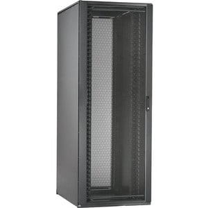Panduit Net-Access N8512B Rack Cabinet - 45U Rack Height x 19" Rack Width - Floor Standing - Black Powder Coat - Metal - 3000 lb Maximum Weight Capacity - N8512B