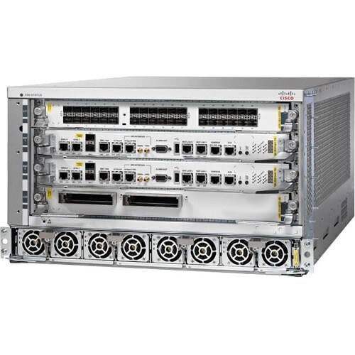 Cisco ASR 9904 Chassis - 4 - 100 Gigabit Ethernet - 6U - Rack-mountable - 1 Year - ASR-9904-DC