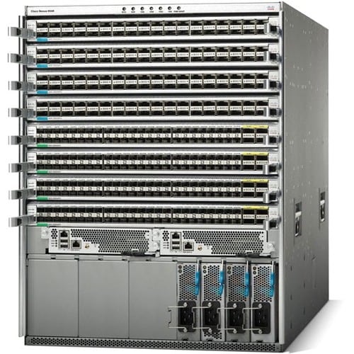 Cisco Nexus 9500 9508 Layer 3 Switch - Manageable - 3 Layer Supported - Optical Fiber - Gray - 13U - Rack-mountable N9K-C9508-B3-E - N9K-C9508-B3-E