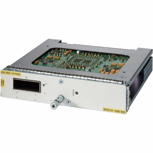 Cisco 1-Port 100GE Modular Port Adapter (MPA) - For Data Networking, Optical NetworkOptical Fiber100 Gigabit Ethernet - 100GBase-X - 100 Gbit/s - 1 x Expansion Slots - CFP2 - A9K-MPA-1X100GE=