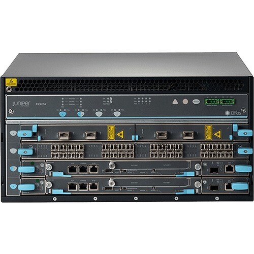 Juniper EX9208 Switch Chassis - Manageable - 3 Layer Supported - 4388 W Power Consumption - 8U - Rack-mountable EX9208-RED3B-DC - EX9208-RED3B-DC