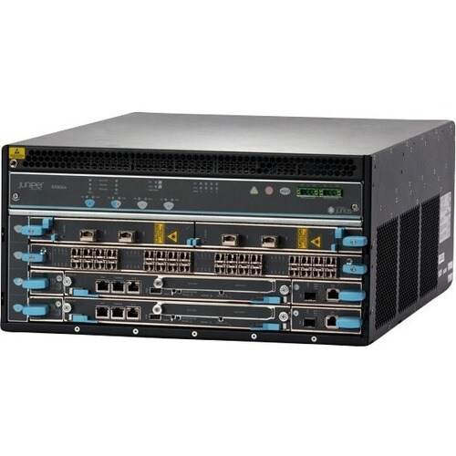Juniper EX9204 Switch Chassis - Manageable - 3 Layer Supported - 2199 W Power Consumption - 5U - Rack-mountable EX9204-RED3B-DC - EX9204-RED3B-DC