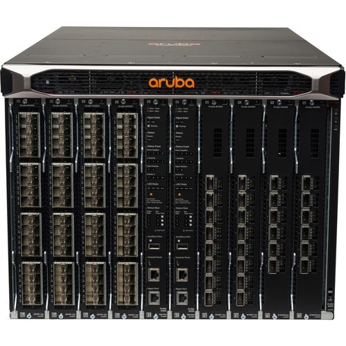 HPE 8400 8-slot Chassis - Manageable - 3 Layer Supported - Modular - Optical Fiber - 8U - Rack-mountable, Rail-mountable, Surface Mount - 1 Year Limited Warranty JL376A#ABA - JL376A#ABA