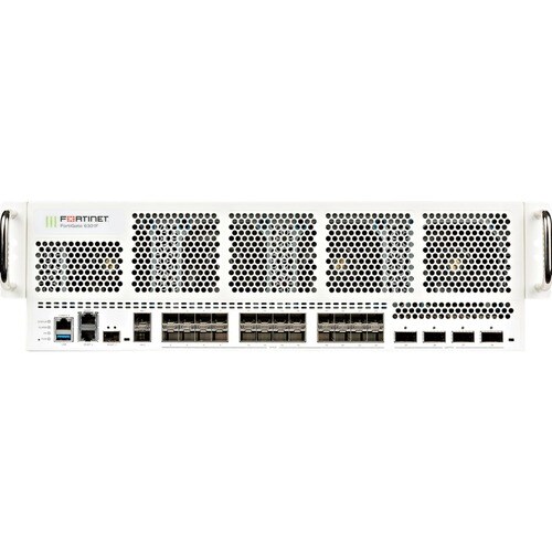 Fortinet FortiGate FG-6301F Network Security/Firewall Appliance - 10GBase-X, 40GBase-X, 100GBase-X - Gigabit Ethernet - AES (256-bit), AES (128-bit), SHA-256 - 31 Total Expansion Slots - 3U - Rack-mountable - FG-6301F
