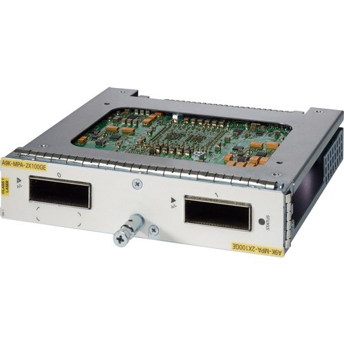 Cisco ASR 9000 2-port 100GE Modular Port Adapter - For Optical Network, Data NetworkingOptical Fiber100 Gigabit Ethernet - 100GBase-X - 2 x Expansion Slots - CFP2, CPAK A9K-MPA-2X100GE-RF - A9K-MPA-2X100GE-RF