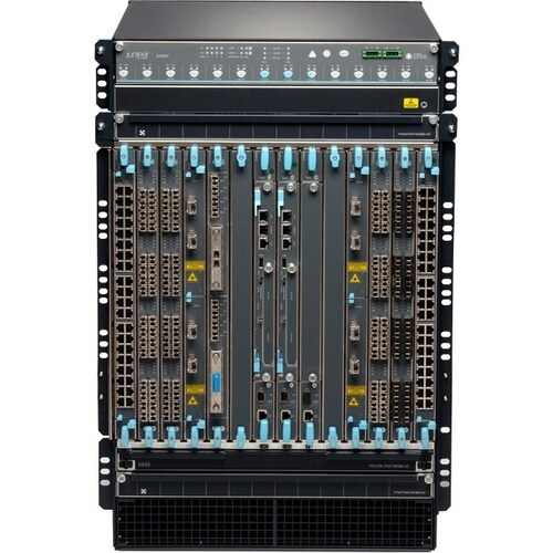 Juniper EX9200 Ethernet Switch - Manageable - 3 Layer Supported - 1670 W Power Consumption - 16U - Rack-mountable - 1 Year Limited Warranty - TAA Compliant EX9214-BASE3B-AC-T - EX9214-BASE3B-AC-T