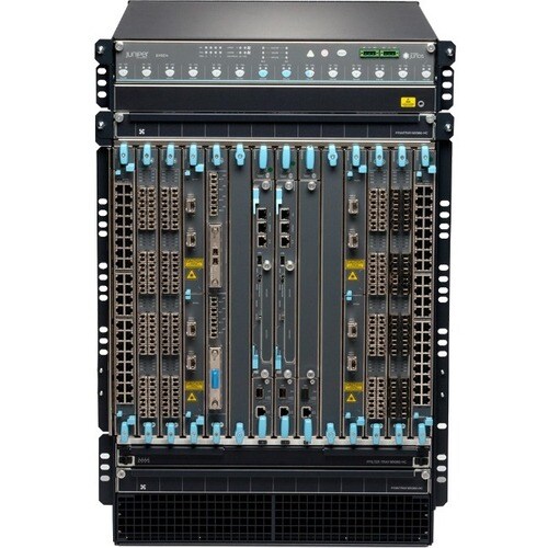 Juniper EX9200 Ethernet Switch - Manageable - 3 Layer Supported - 1910 W Power Consumption - 16U - Rack-mountable - 1 Year Limited Warranty - TAA Compliant EX9214-RED3B-AC-T - EX9214-RED3B-AC-T