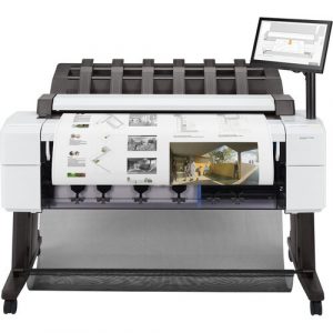 HP Designjet T2600dr PostScript Inkjet Large Format Printer - Includes Printer, Scanner, Copier - 36" Print Width - Color - TAA Compliant - 6 Color(s) - 19.3 Second - 3EK15B#BCB