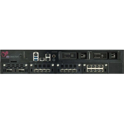 Check Point Quantum 16000 Security Gateway - 10 Port - 10/100/1000Base-T - Gigabit Ethernet - AES (128-bit) - 10 x RJ-45 - 2U - Rack-mountable CPAP-SG16000 - CPAP-SG16000