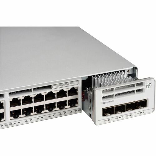 Cisco Catalyst C9200-48P Layer 3 Switch - 48 Ports - Manageable - Gigabit Ethernet - 10/100/1000Base-T - 3 Layer Supported - Twisted Pair - Rack-mountable - C9200-48P-A++ - Image 2