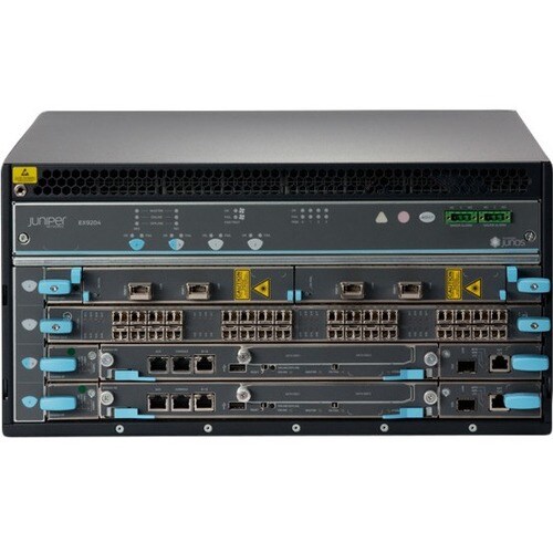 Juniper EX9200 Ethernet Switch - Manageable - 3 Layer Supported - 410 W Power Consumption - 5U - Rack-mountable - 1 Year Limited Warranty - TAA Compliant EX9204-RED3C-DC - EX9204-RED3C-DC - Image 2