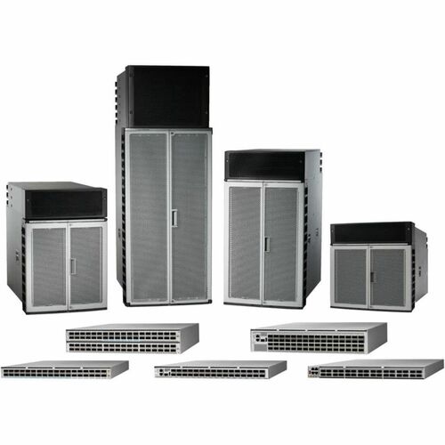 Cisco 8200 1 RU Chassis with 32x400GbE QSFP56-DD with IOS XR and HBM - PoE Ports - Management Port - 32 QSFP56-DD Slots - 32 GB - 400 - 8201-32FH=
