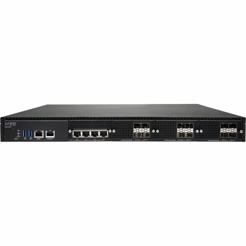 Juniper SSR1500 Router - 4 Ports - 4 RJ-45 Port(s) - 12 SFP28 Slots - 25 Gigabit Ethernet - 1U - Rack-mountable - 1 Year - SSR1500