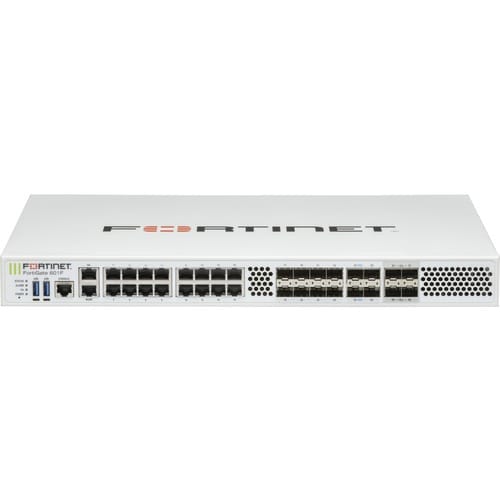 Fortinet FortiGate 601F Network Security/Firewall Appliance - Intrusion Prevention - 16 Port - 1000Base-T, 1000Base-X, 10GBase-X - 25 Gigabit Ethernet - 105 Mbit/s Firewall Throughput - AES (256-bit), - FG-601F