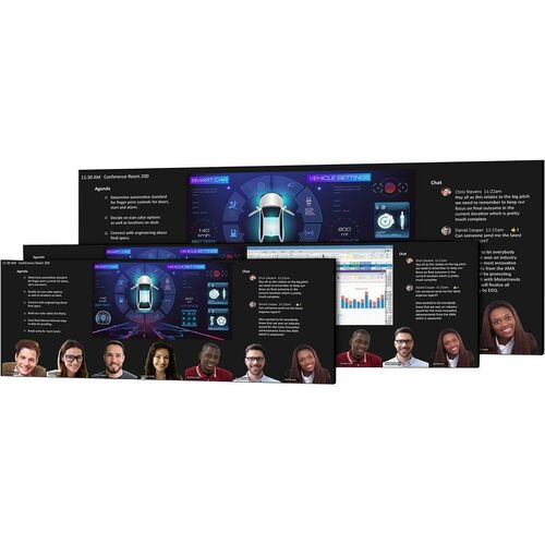 Planar UC Complete 21:9 153" P0.9 LED Video Wall - 153" LCD - High Dynamic Range (HDR) - 24 Hours/7 Days Operation - 3840 x 1440 - Direct - 998-3241-00