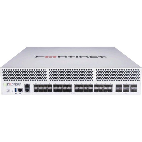 Fortinet FortiGate 3500F Network Security/Firewall Appliance - 100GBase-X, 40GBase-X, 10GBase-X, 1000Base-X - 100 Gigabit Ethernet - 595 Gbit/s Firewall Throughput - AES (256-bit), SHA-2 256-bit - 30000 VPN - FG-3500F-LENC