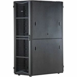 Panduit FlexFusion Cabinet - For Server, PDU - 48U Rack Height x 19" Rack Width - Floor Standing - Black - Steel - 2504.45 lb Dynamic/Rolling Weight Capacity - XG74822BS006Q