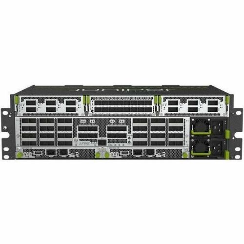 Juniper ACX7348 Router Chassis - 56 SFP28 Slots, QSFP28 Slots - 64 GB - 100 Gigabit Ethernet - 3U - Rack-mountable, Rail Mountable - ACX7348-BASE