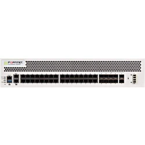 Fortinet FortiGate FG-2500E Network Security/Firewall Appliance - 32 Port - 10GBase-X, 1000Base-T - 10 Gigabit Ethernet - 150 Gbit/s Firewall Throughput - SHA-256, AES (256-bit), TLS 1.3, SSL - FG-2500E-BDL-809-36