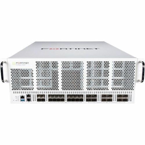 Fortinet FortiGate FG-4400F-DC Network Security/Firewall Appliance - 40GBase-X, 10GBase-X, 1000Base-X, 100GBase-X - 100 Gigabit Ethernet - 1150 Gbit/s Firewall Throughput - SHA-256, AES (256-bit), TLS 1.3, SSL - - FG-4400F-DC-BDL-809-60