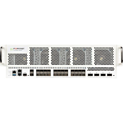 Fortinet FortiGate FG-6500F-DC Network Security/Firewall Appliance - 1000Base-X, 40GBase-X, 100GBase-X, 10GBase-X, 1000Base-T - 100 Gigabit Ethernet - 239 Gbit/s Firewall Throughput - SHA-256, AES (256-bit), TLS 1.3, SSL - FG-6500F-DC-BDL-809-60