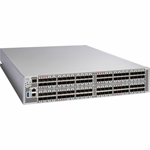 Cisco MDS 9396V Fibre Channel Switch - 96 Ports - 32 Gbit/s - 96 Fiber Channel Ports - Gigabit Ethernet - 48.0 x Total Expansion Slots - SFP+ - DS-C9396V-48ETK9P