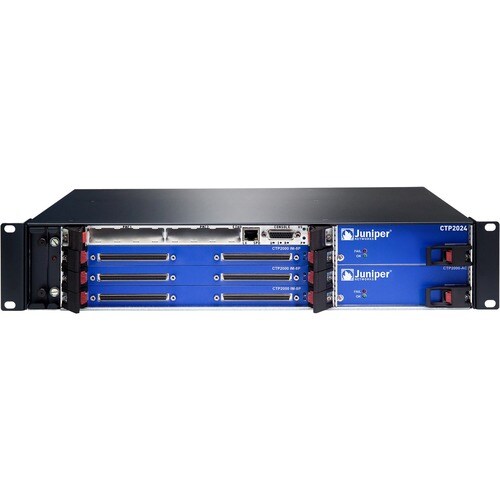 Juniper CTP2024 Router Chassis - 2 Ports - 2 RJ-45 Port(s) - 2 SFP (mini-GBIC) Slots - 1 GB - Gigabit Ethernet - 2U - Rack-mountable - 1 - CTP2024-AC-04