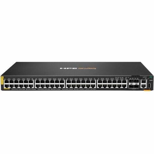HPE CX 6200F 48G Class 4 PoE 4SFP+ 370W Switch - 48 Ports - Manageable - Gigabit Ethernet, 10 Gigabit Ethernet - 10/100/1000Base-T, 10GBase-X - 3 Layer Supported - JL727B#ARM