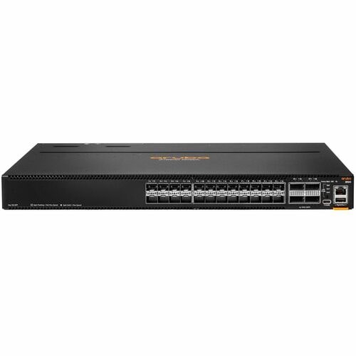 HPE CX 8100 24XF4C Ethernet Switch - Manageable - 10 Gigabit Ethernet, 100 Gigabit Ethernet - 10GBase-X, 100GBase-X, 40GBase-X, 1000Base-X - 3 Layer Supported - Modular - 375 - R9W86A#ARM