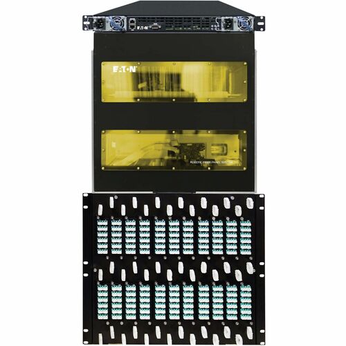 Eaton Robotic Fiber Panel System - 512 Singlemode LC Fiber Ports - 512 Port(s) - 512 x Duplex - 10U High - Optical Fiber - Black - 19" - NRFP-500SM-CP - Image 2