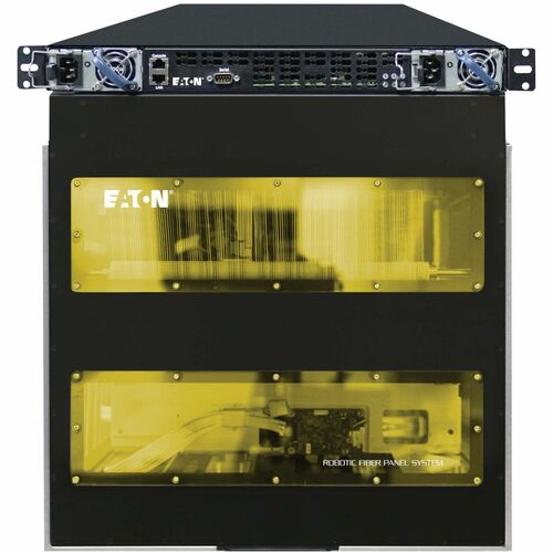 Eaton Robotic Fiber Panel System - 512 Singlemode LC Fiber Ports - 512 Port(s) - 512 x Duplex - 10U High - Optical Fiber - Black - 19" - NRFP-500SM-CP