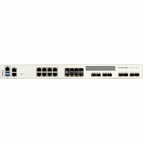 Fortinet FortiADC 1200F Network Security Appliance - Application Security - 8 Port - 1000Base-X, 1000Base-T, 10GBase-X - 10 Gigabit Ethernet - AES, SHA-256, SSL, TLS 1.3 - 8 - FAD-1200F-BDL-730-60 - Image 2
