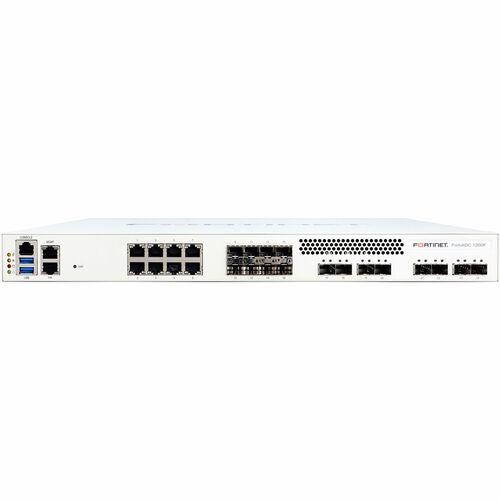 Fortinet FortiADC 1200F Network Security Appliance - Application Security - 8 Port - 1000Base-X, 1000Base-T, 10GBase-X - 10 Gigabit Ethernet - AES, SHA-256, SSL, TLS 1.3 - 8 - FAD-1200F-BDL-730-60