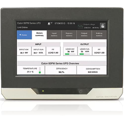 Eaton 93PM 100kW Tower UPS - Tower - 230 V AC Input - 208 V AC Output - USB - LCD Display - 9GF520A027E20R1 - Image 2