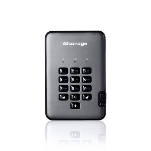 iStorage diskAshur PRO2 SSD 4 TB Secure Solid State Drive | FIPS Level 3 | Password Protected | Dust/Water-resistant. IS-DAP2-256-SSD-4000-C-X - Thin Client Device Supported - USB 3.2 - IS-DAP2-256SSD4000CX