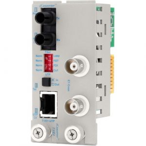 1X T1/E1 RJ45/RJ48 COPPER COAX ICONVERTER ST MM FIBER 1310NM 5KM - 8720-0