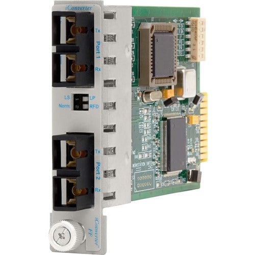 Omnitron Systems iConverter OC3FF MM to SM Managed Media Converter - 1 x SC , 1 x SC - OC-3, OC-3 8661-1 - 8661-1