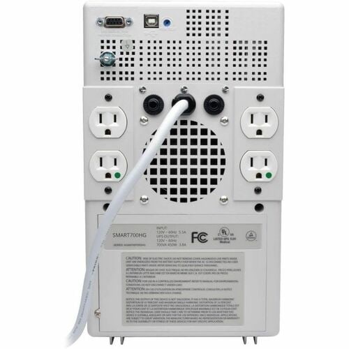 Eaton Tripp Lite Series SmartPro 120V 700VA 450W Medical-Grade Line-Interactive Tower UPS with 4 Outlets, Full Isolation, USB, DB9 - 700VA/450W - 18 Minute Full Load - 4 - SMART700HG - Image 2