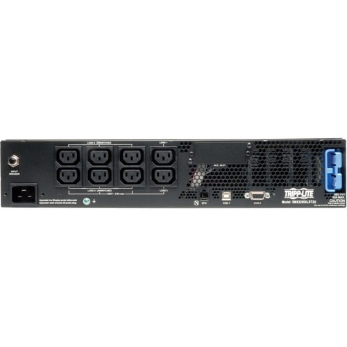 Eaton Tripp Lite Series SmartPro 230V 2.2kVA 1.92kW Line-Interactive Sine Wave UPS, 2U, Extended Run, Network Card Options, LCD, USB, DB9 - 2200VA/1920W - 5 Minute Full Load - SMX2200XLRT2U - Image 3