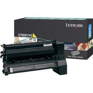 Lexmark Original Toner Cartridge - Laser - 15000 Pages - Yellow - 1 Each C782X1YG - C782X1YG