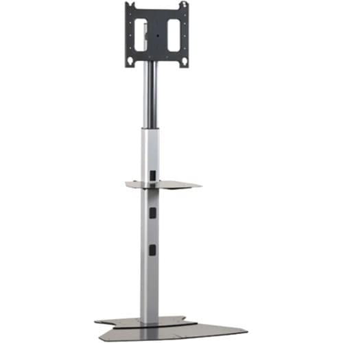 4FT - 7FT LARGE FP FLOOR STAND W UNIV BRACKET SILVER CUST PAYS FRT - PF1US