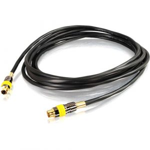 C2G 30ft Plenum-Rated S-Video Cable - mini-DIN Male S-Video - mini-DIN Male S-Video - 30ft - Black - 40780