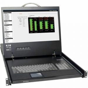 1U KVM RACK CONSOLE 19IN LCD KEYBOARD USB PS2 KVM SWITCH - B021-000-19