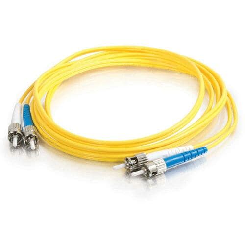 C2G 3m ST-ST 9/125 OS1 Duplex Singlemode PVC Fiber Optic Cable (USA-Made) - Yellow - Fiber Optic for Network Device - ST Male - ST Male - 9/125 - 14432 - Image 3