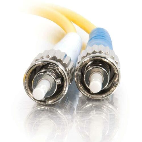 C2G 3m ST-ST 9/125 OS1 Duplex Singlemode PVC Fiber Optic Cable (USA-Made) - Yellow - Fiber Optic for Network Device - ST Male - ST Male - 9/125 - 14432 - Image 4
