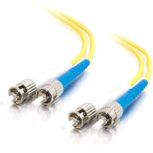 C2G 3m ST-ST 9/125 OS1 Duplex Singlemode PVC Fiber Optic Cable (USA-Made) - Yellow - Fiber Optic for Network Device - ST Male - ST Male - 9/125 - 14432