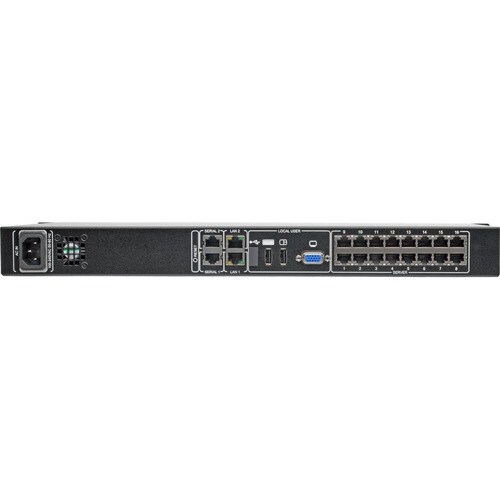 16PORT 1-LOCAL 1-REMOTE VGA USB PS/2 NETCOMMANDER KVM SW IP 1U RM - B072-016-1-IP - Image 3