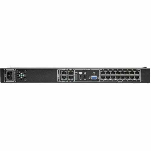 16PORT 1-LOCAL 1-REMOTE VGA USB PS/2 NETCOMMANDER KVM SW IP 1U RM - B072-016-1-IP - Image 5