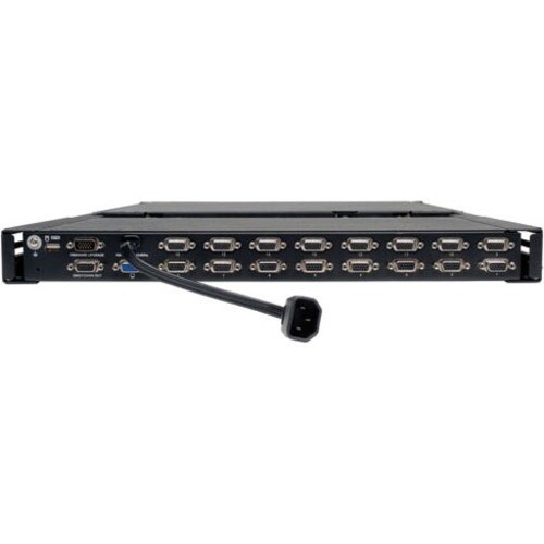 16PORT KVM SWITCH RACK CONSOLE 1U 19IN LCD KEYBOARD HD15 PS/2 - B040-016-19 - Image 2